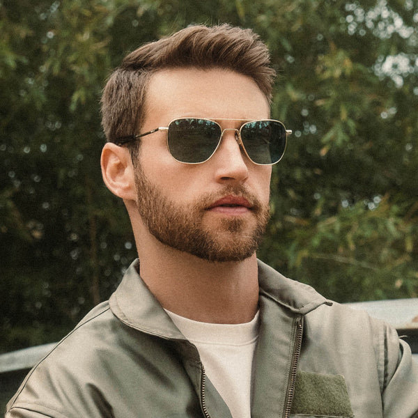 Aviator 23K Gold & AGX Sunglasses | Randolph USA