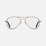 Amelia - 22k Chocolate Gold & Clear - Prescription Eyewear