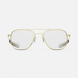 Aviator - Military Special Edition - 23k Gold & Clear - Prescription Eyewear