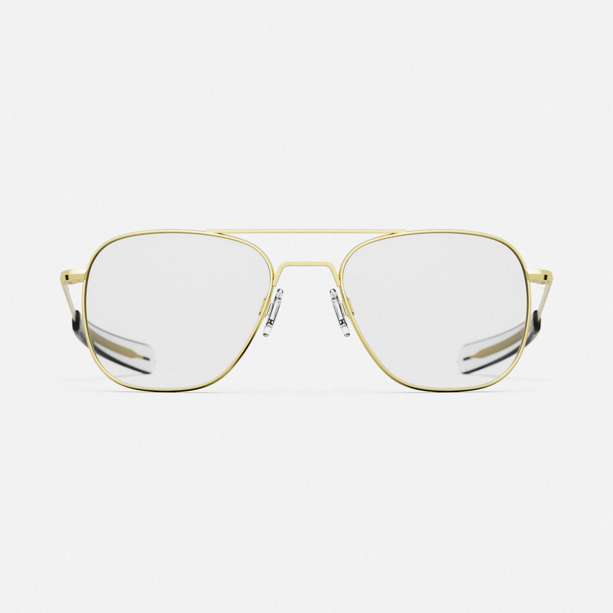 Aviator - 23k Gold & Clear - Prescription Eyewear – Randolph USA