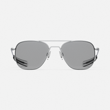 Aviator - Matte Chrome & Clear - Prescription Eyewear