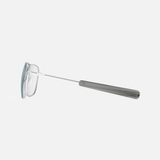 Aviator - Matte Chrome & Clear - Prescription Eyewear