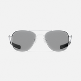 Aviator - Matte Chrome & Clear - Prescription Eyewear