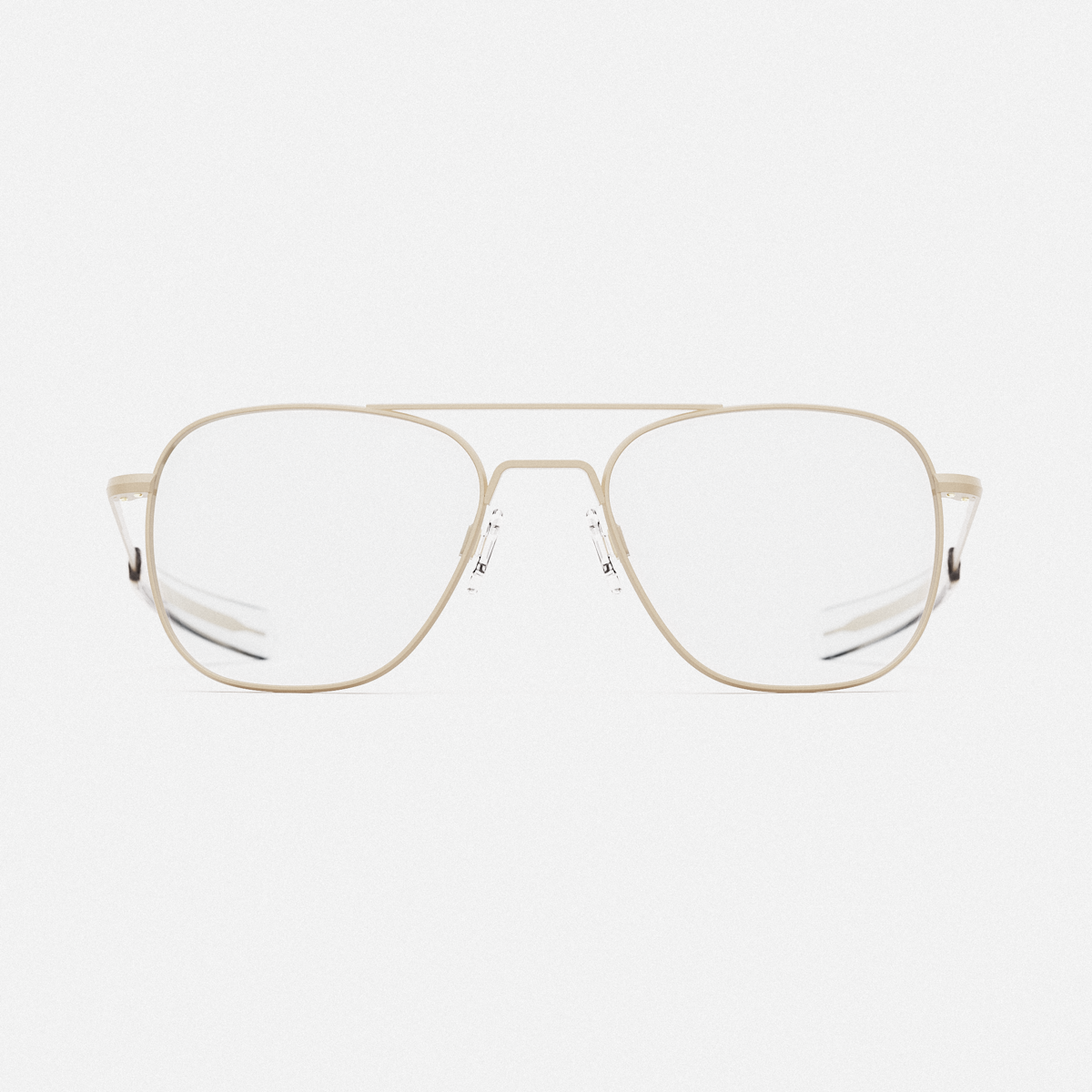 Class A Aviator Desert Sand Clear Prescription Eyewear
