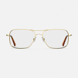 Archer - 23k Gold & Clear - Prescription Eyewear