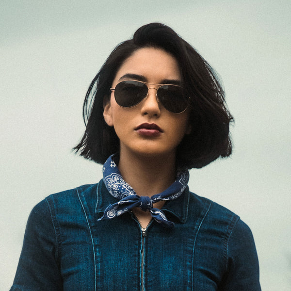 Amelia 22k Chocolate Gold AGX Women sunglasses Aviators