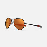 Concorde Aviators red orange lens black frame