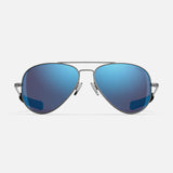 Concorde Aviator sunglasses with Blue reflective lenses and gunmetal frame
