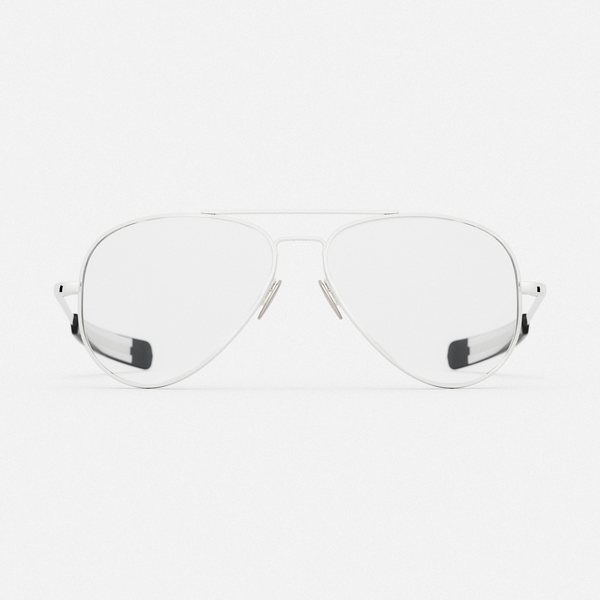 Concorde 23k White Gold Clear Prescription Eyewear