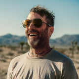 Concorde Aviators red orange lens black frame