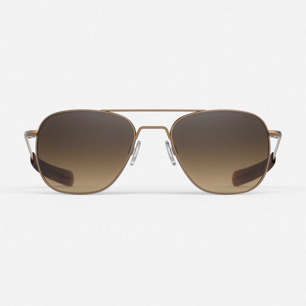Aviator 22k Satin Chocolate Gold Randolph USA