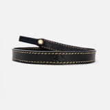 Randolph for Sounder Goods - Leather Sunglasses Strap - Black with 23k Gold Rivets