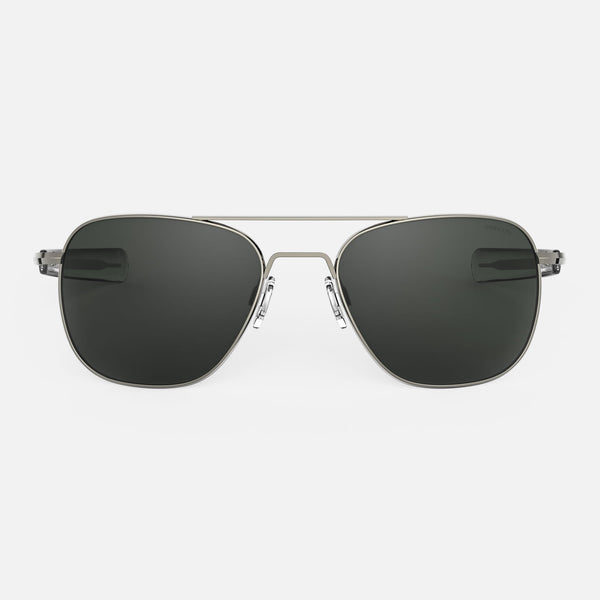 Randolph USA Aviator Polarized Satin Silver