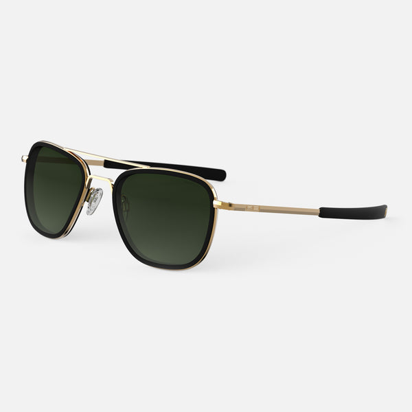 Aviator Fusion 23K Gold Matte Onyx Inlay Randolph USA