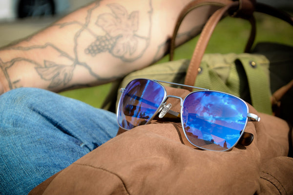 Sunglasses to travel with should be durable and express your personality. The Aviator is perfect. 