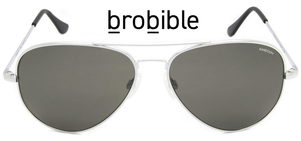 Brobible names Randolph Concorde tear-drop aviators on top list, calling them "among the best on the planet." 