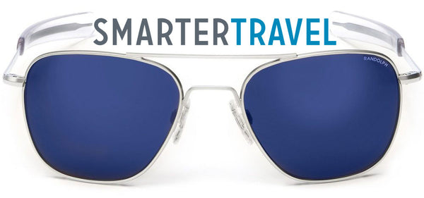 Smarter Travel features Randolph Aviators for best travel sunglasses. 