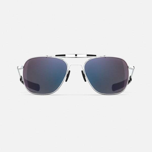 Randolph x Shelby - Aviator II - Matte Chrome & Apex Gray