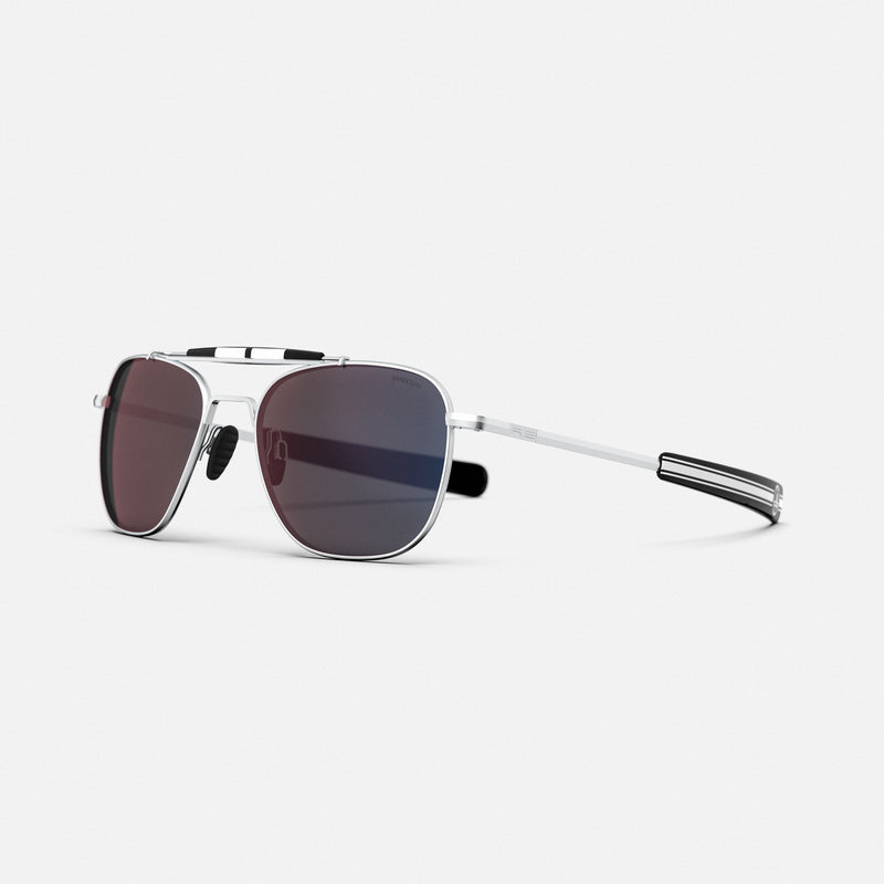 Randolph x Shelby - Aviator II - Matte Chrome & Apex Gray
