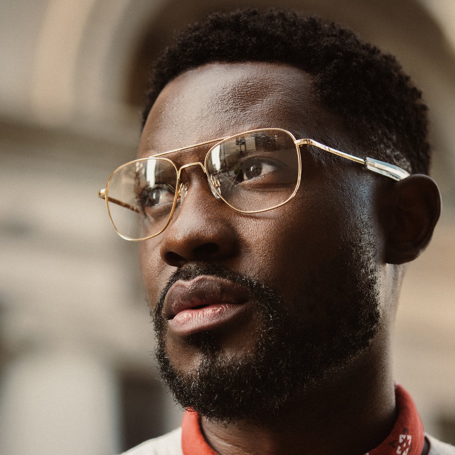 Aviator - 23k Gold & Clear - Prescription Eyewear – Randolph USA