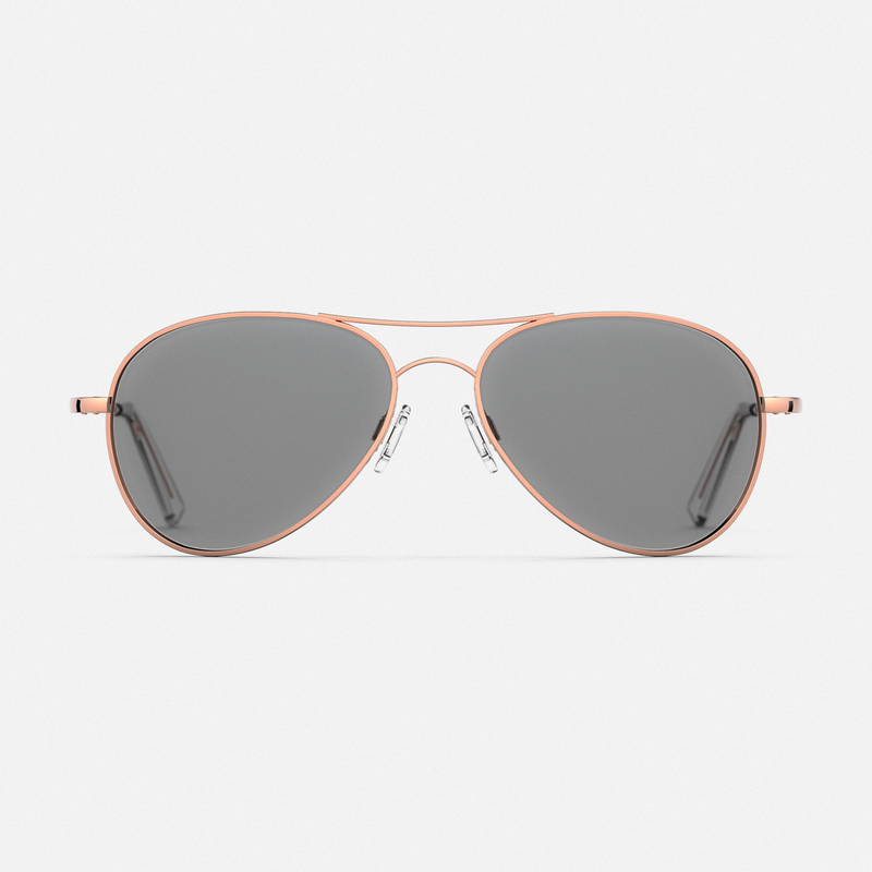 Amelia - 22k Rose Gold & Clear - Prescription Eyewear