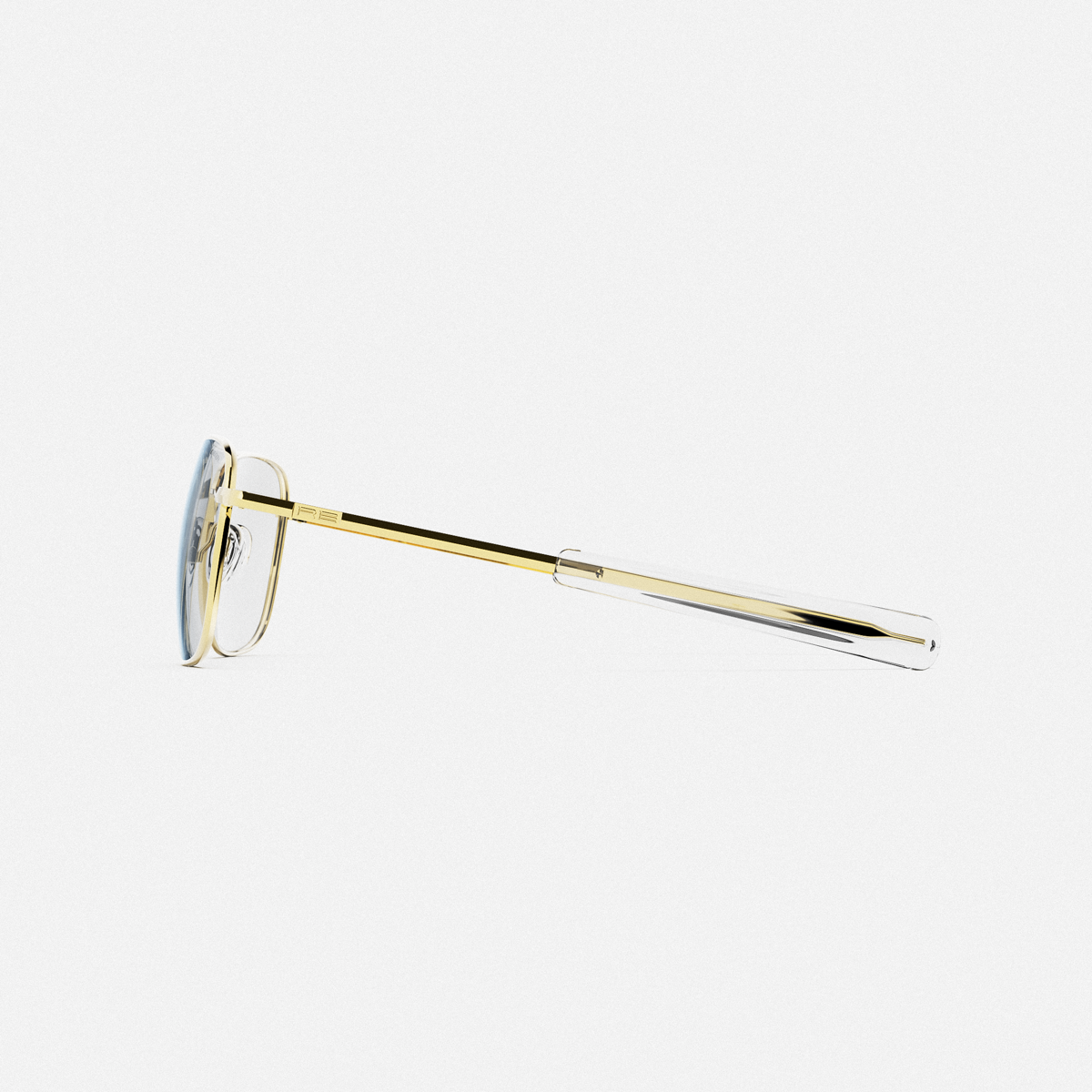 Aviator - 23k Gold & Clear - Prescription Eyewear – Randolph USA