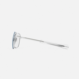 Aviator - Matte Chrome & Clear - Prescription Eyewear
