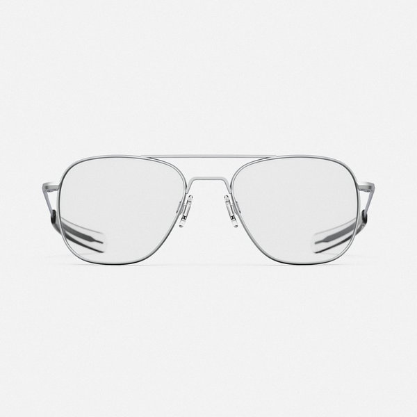 Aviator - Military Special Edition - Matte Chrome & Clear - Prescription Eyewear
