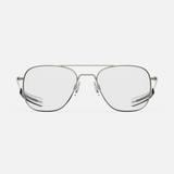Aviator - Gunmetal & Clear - Prescription Eyewear