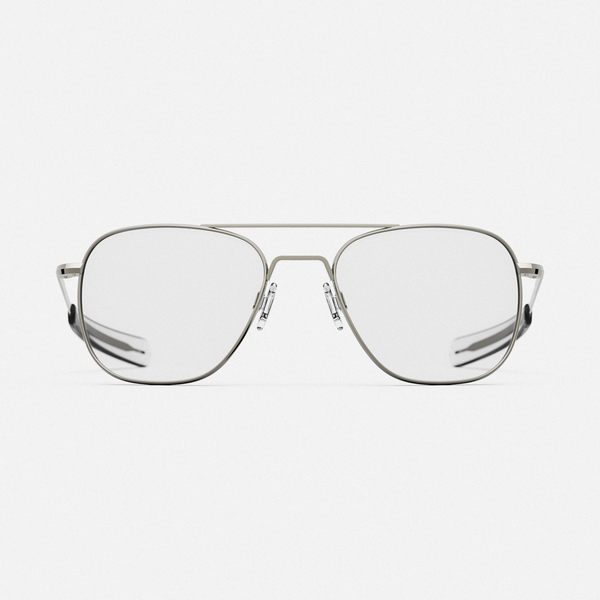 Aviator Gunmetal Clear Prescription Eyewear – Randolph USA