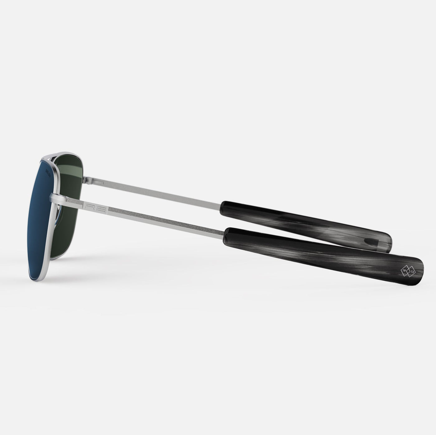 Aviator - Matte Chrome & Cobalt - Prescription Sunglasses