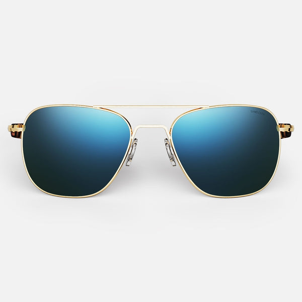 Aviator 23k Gold Cobalt Prescription Sunglasses – Randolph USA