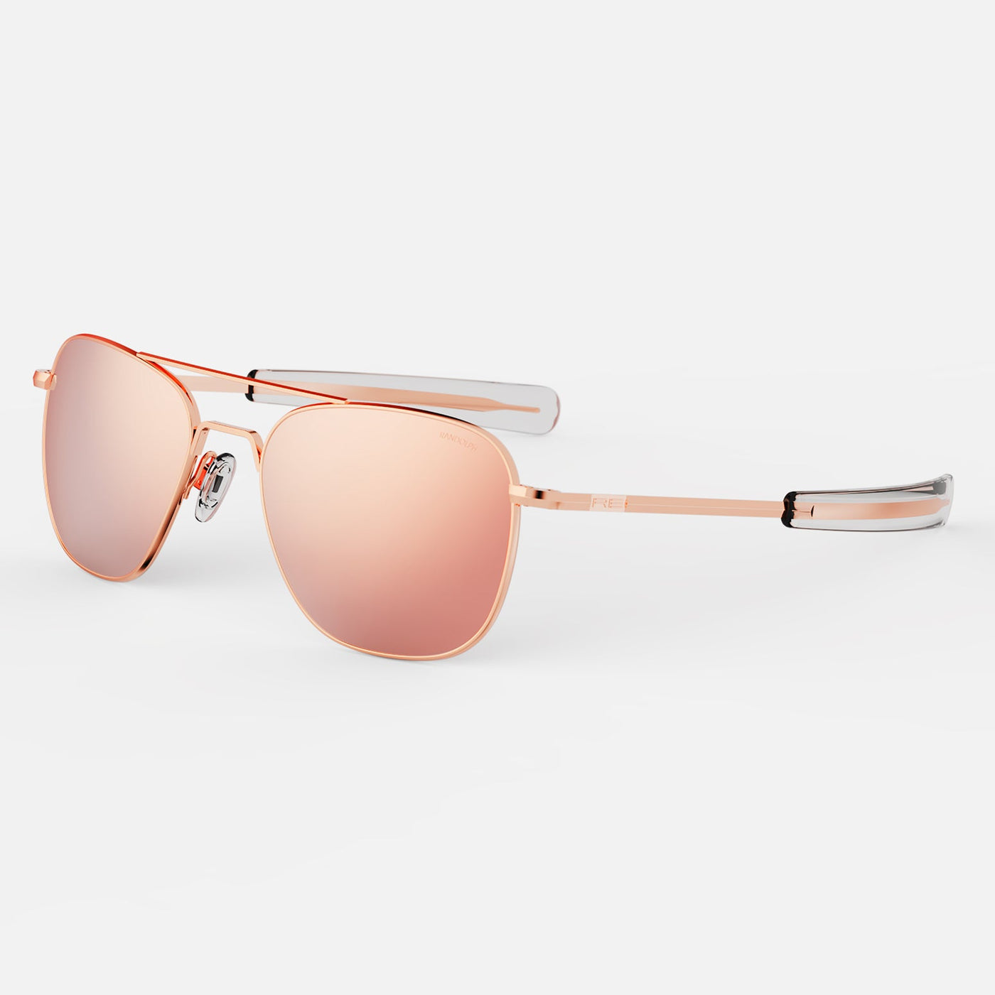 Nike rose gold aviator sunglasses NWT Rose Gold Lightweight Metal Aviator Gradient Sunglasses with  main image 4