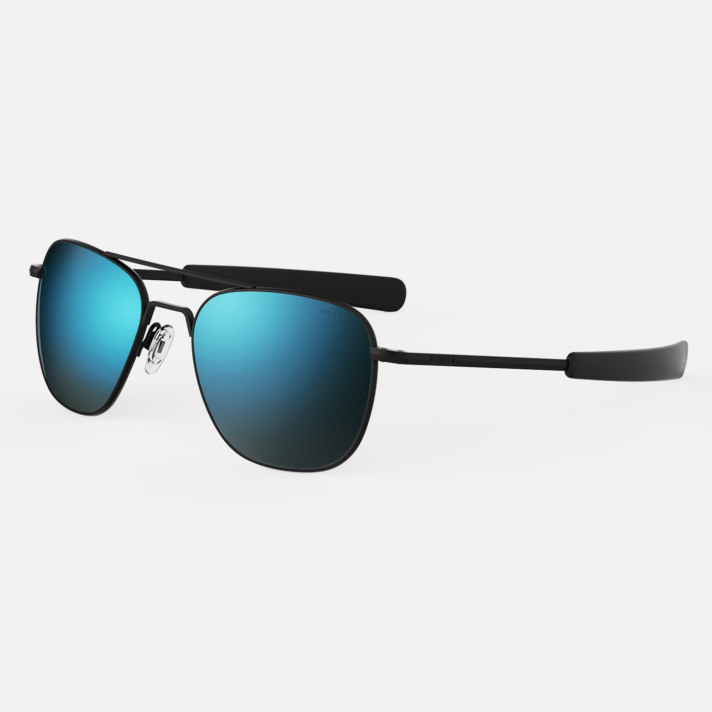 Aviator - Matte Black & Cobalt - Prescription Sunglasses  display picture 2