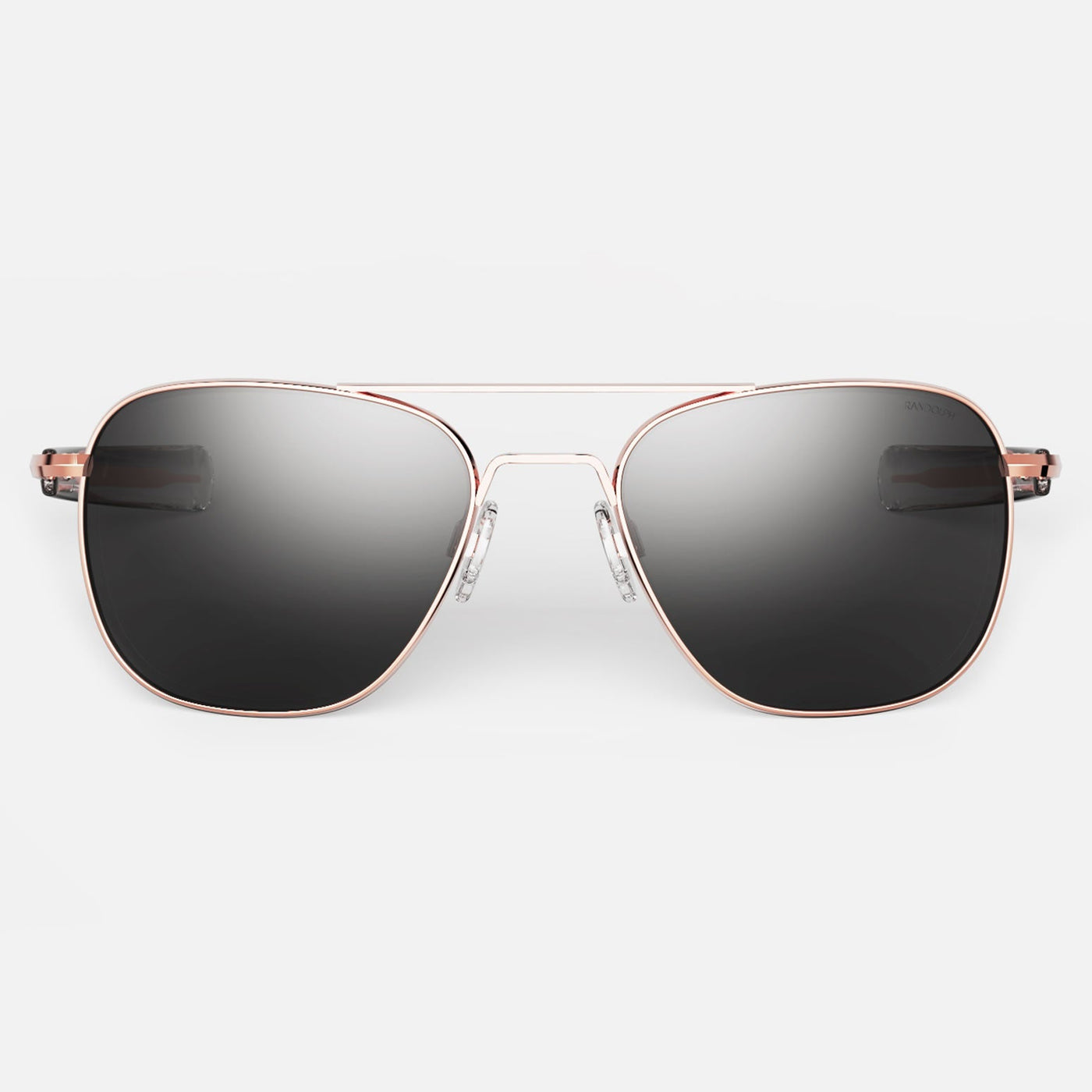 Aviator - 22k Rose Gold & American Gray - Prescription Sunglasses