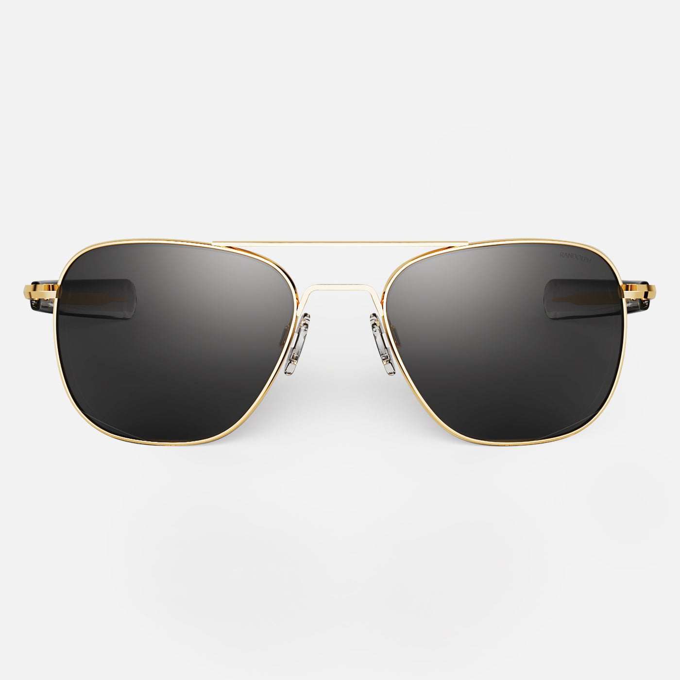 retro aviator goggles Randolph Engineering 23k Gold Aviator Sunglasses - American Gray Glass