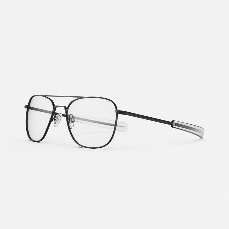 Class A Aviator - Military Olive & Clear - Prescription Eyewear