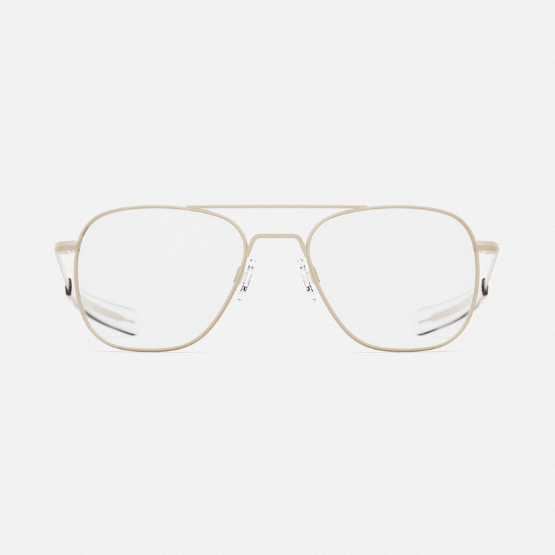 Class A Aviator - Desert Sand & Clear - Prescription Eyewear