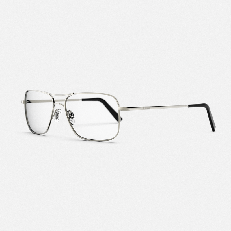 Archer - Gunmetal & Clear - Prescription Eyewear