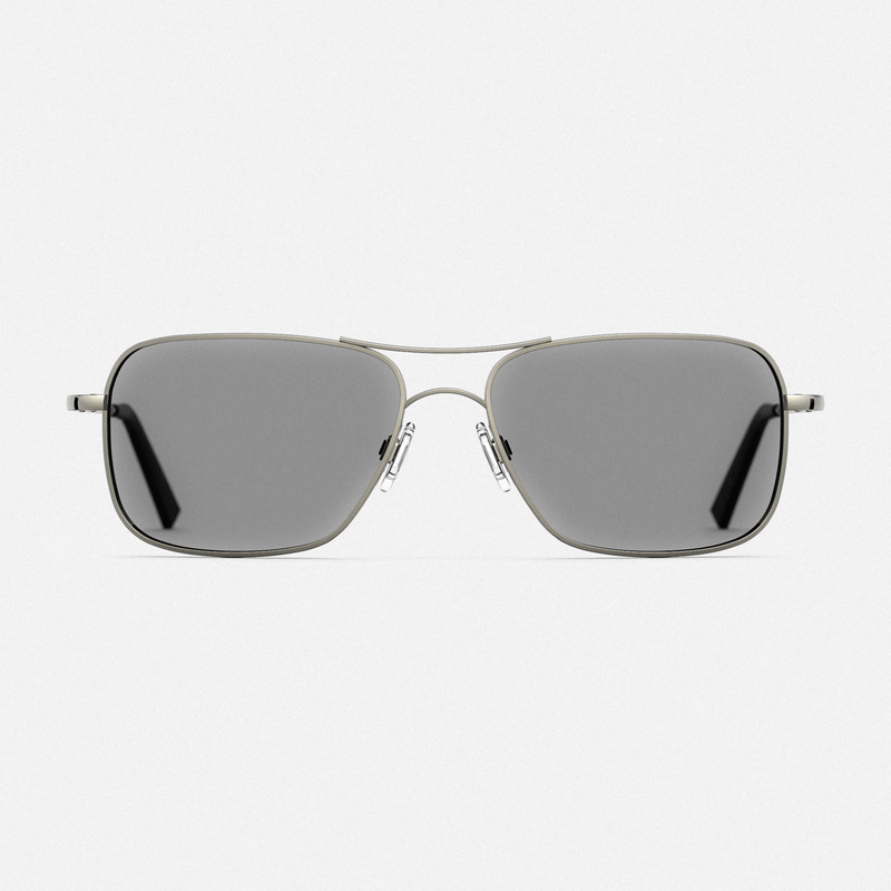 Archer - Gunmetal & Clear - Prescription Eyewear