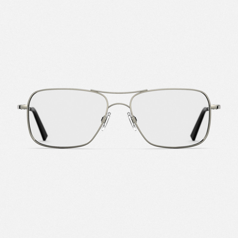 Archer - Gunmetal & Clear - Prescription Eyewear