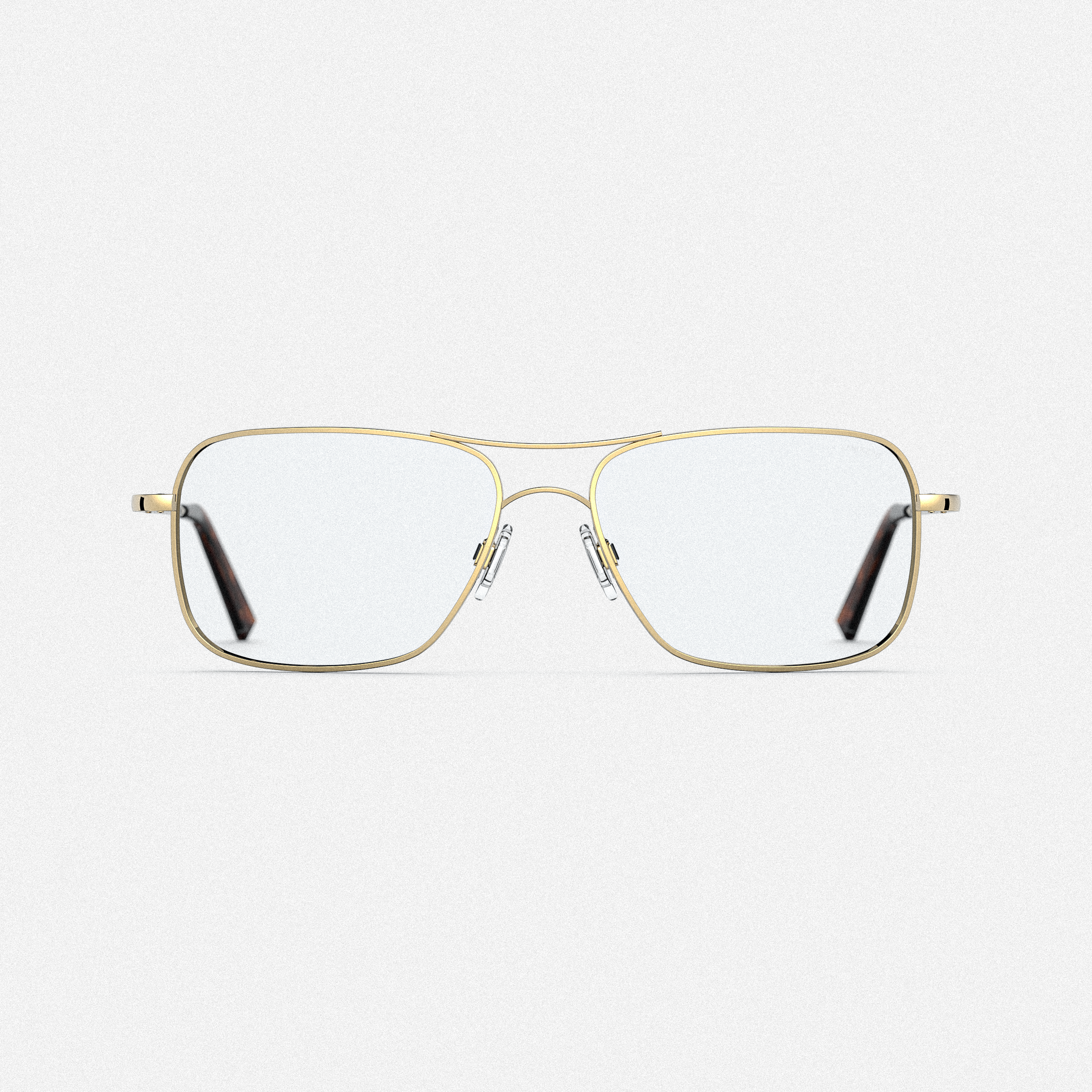 Archer - 23k Gold & Clear - Prescription Eyewear