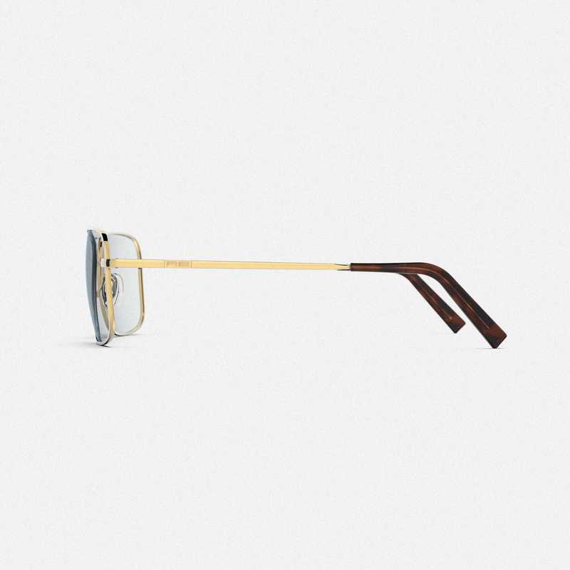 Archer - 23k Gold & Clear - Prescription Eyewear – Randolph USA