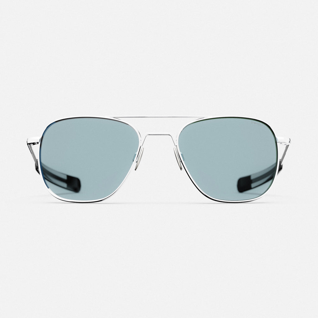 Aviator 23K White Gold & Blue Hydro