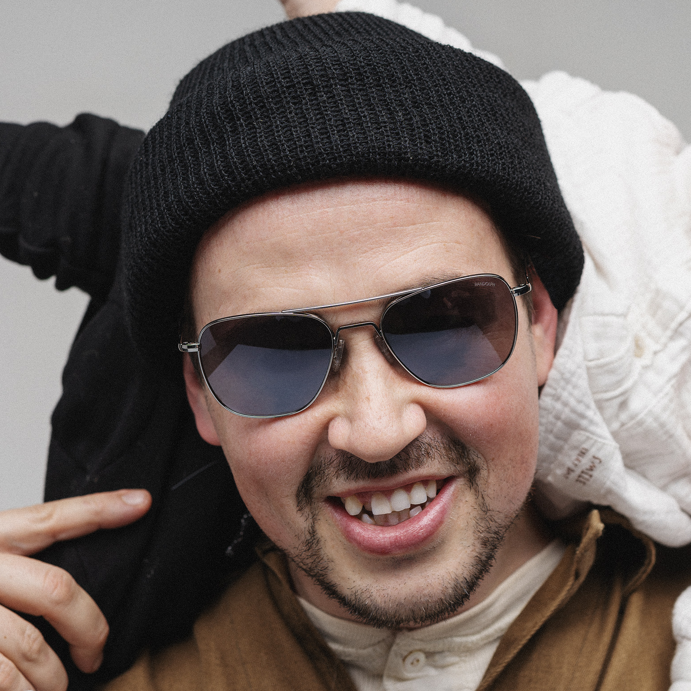 Randolph x BKC Aviator 22K Black Gold & Coastal Gray