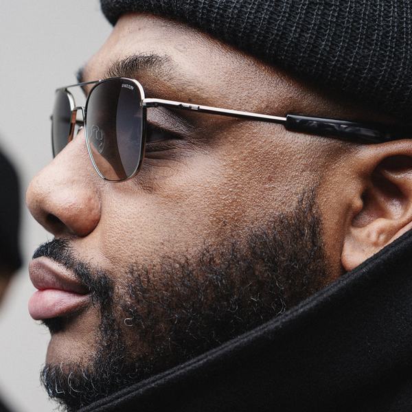 Occhiali Da Sole Randolph USA P3 49 Oro 23K Asta Riccio - Foto 3