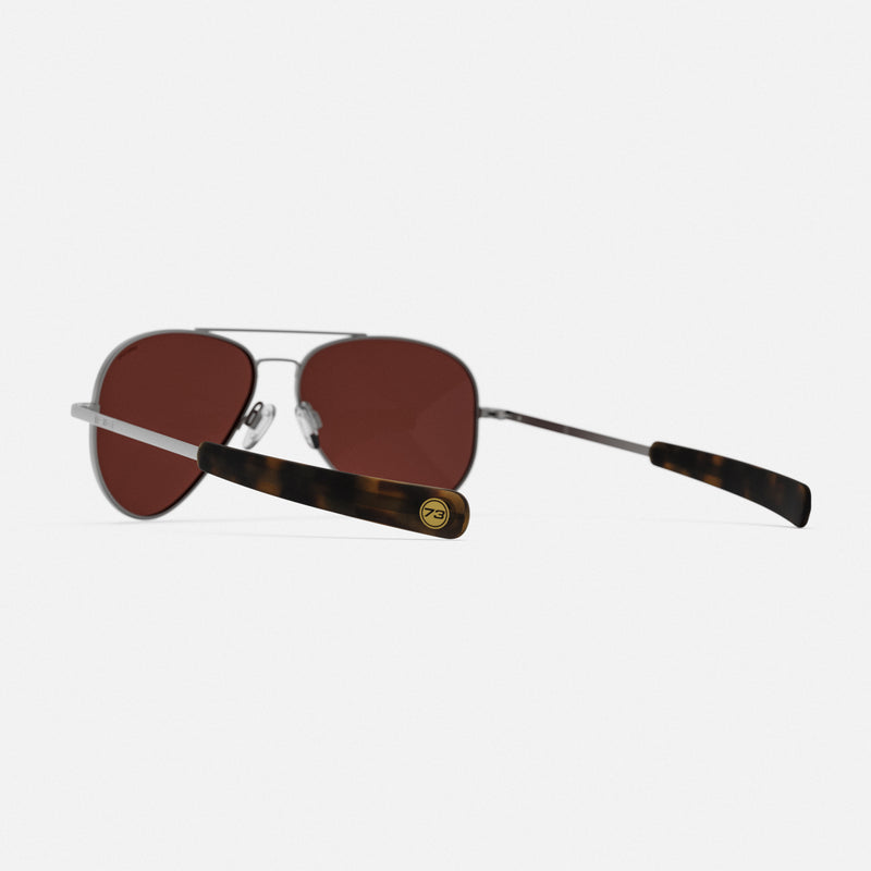 Concorde Aviator sunglasses with Blue reflective lenses and gunmetal frame