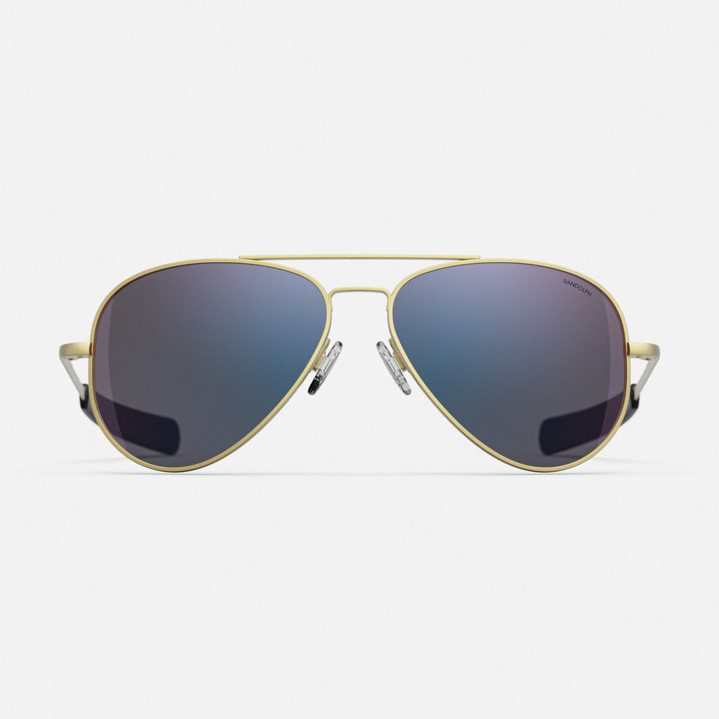 Randolph USA - Driveworks Sunglasses - 23k Satin Gold & Apex Gray
