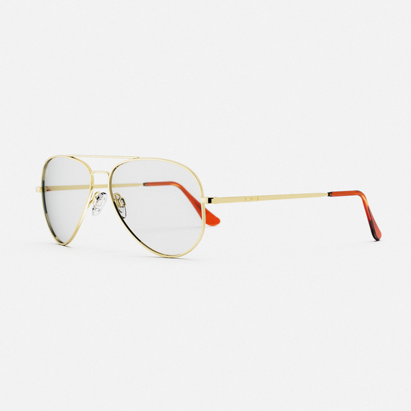 23k Concorde - 23k Gold & Clear - Prescription Eyewear – Randolph USA