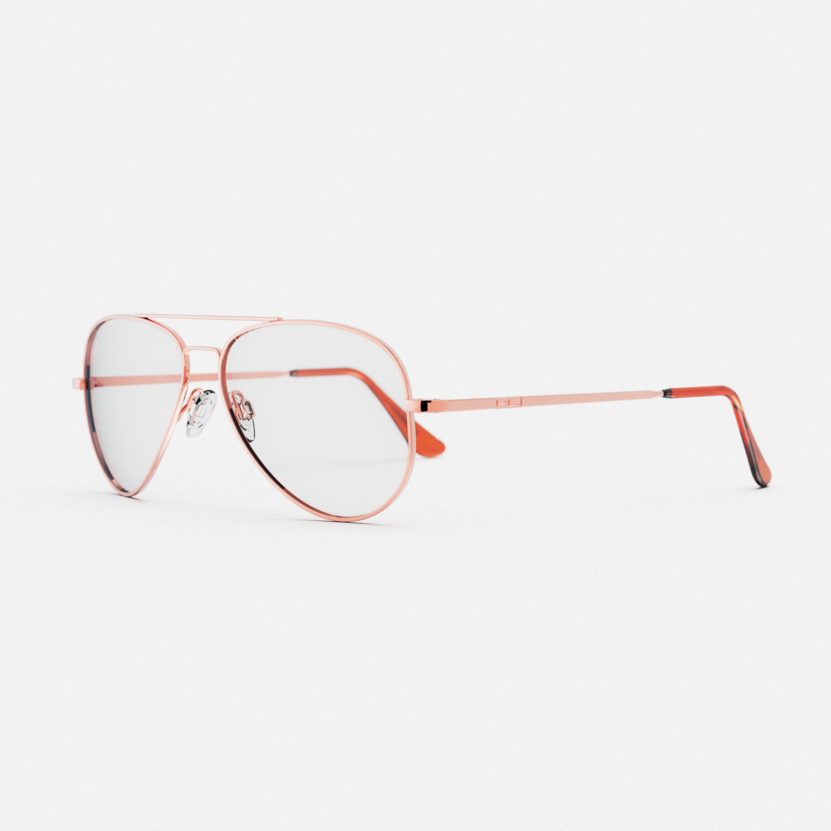 Candy Polarized - Rose Gold Glasses Rose Gold Retro-Vintage Metal Round Gradient Sunglasses with  main image 2